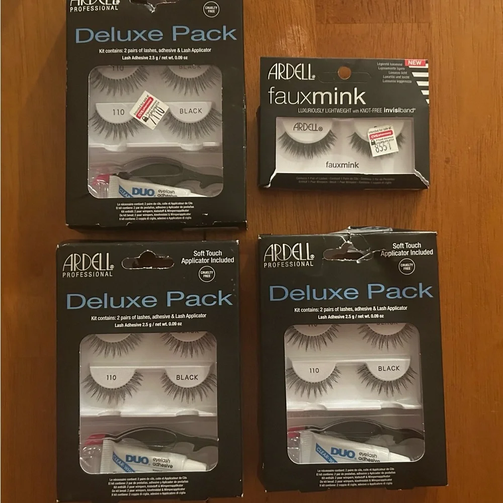 Bundle of Ardell Professional Eyelash Collection in Black / 4 packs - Picture 2 of 2